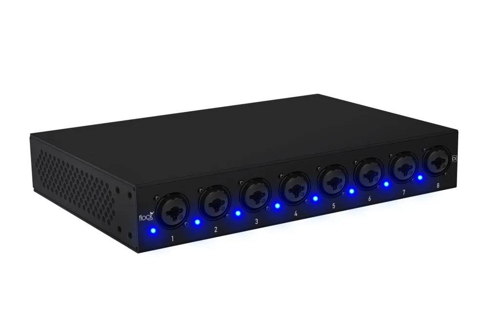 Meilleur Prix Flock Audio CX 8-Channel Mic/Instrument Line Level Adjuster Module