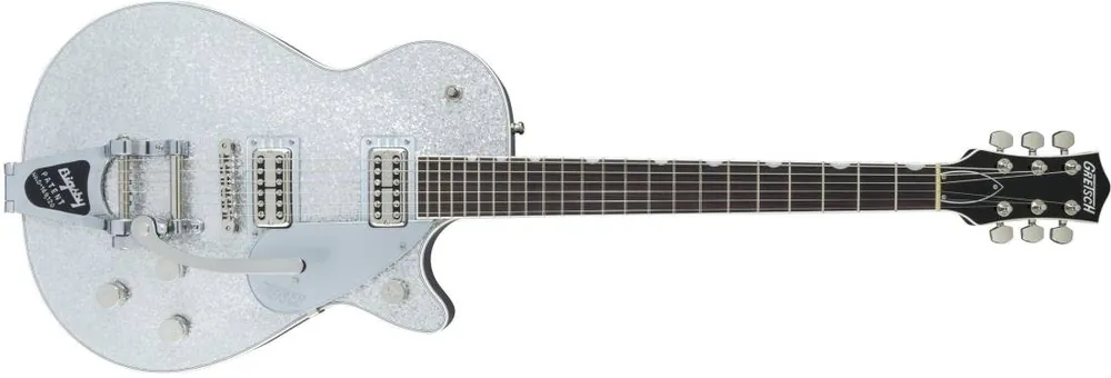 Nouvelle Collection Gretsch Guitars G6129T Players Edition Jet FT with Bigsby, Rosewood Fingerboard - Silver Sparkle
