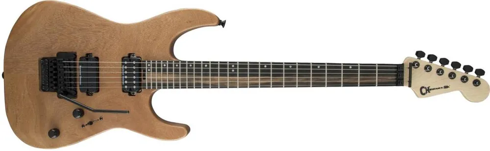 Charvel Guitars Pro-Mod DK24 HH FR, Aged Ebony Fingerboard - Natural Okoume Vente Flash