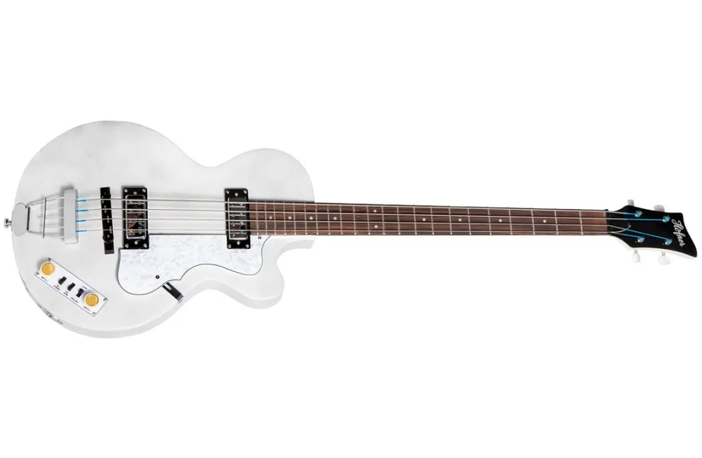 Hofner Ignition Pro Club Bass - Pearl White Nouvelle Collection