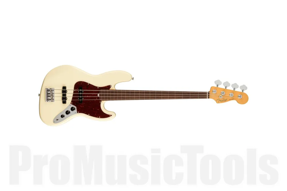 Fender American Professional II Jazz Bass Fretless RW - Olympic White Prix Bas