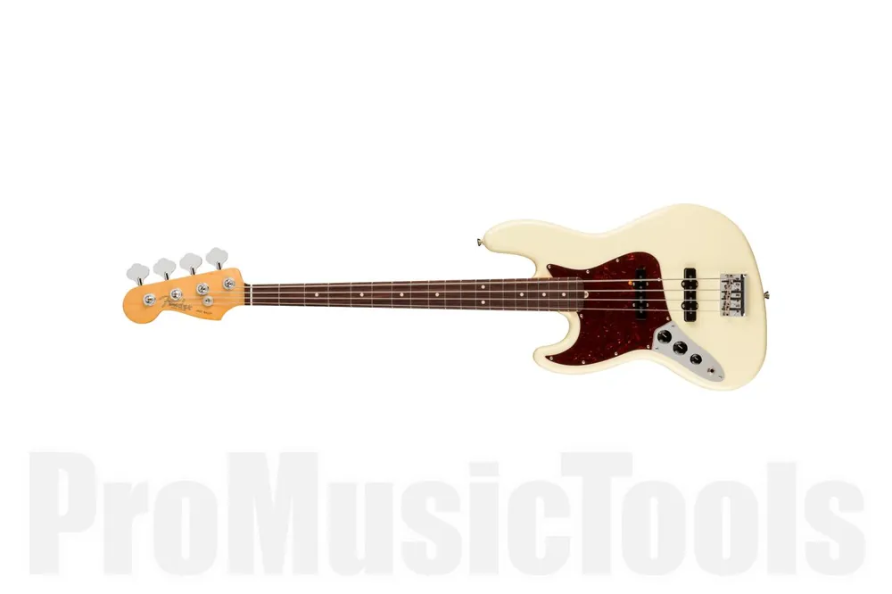 Fender American Professional II Jazz Bass Left-Hand RW - Olympic White Pas Cher