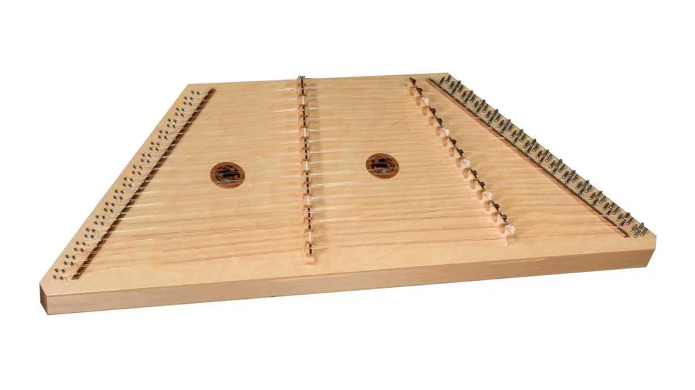 Dusty Strings Overture Hammered Dulcimer with Case and Stand - 3 Octave - Natural Populaire