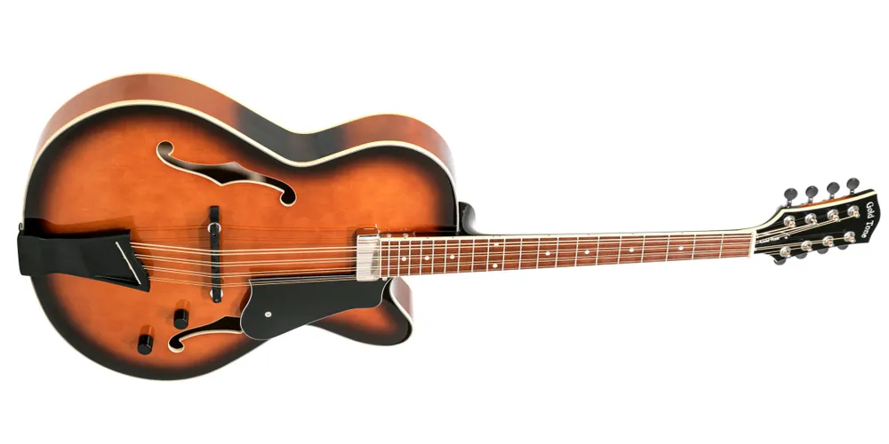 Populaire Gold Tone 8-String Mandocello with Pickup and Hardshell Case