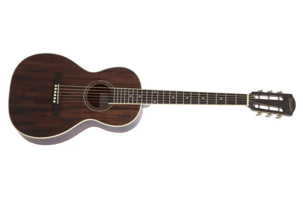 Meilleur Choix Denver 38‘‘ Parlour Mahogany Acoustic Guitar