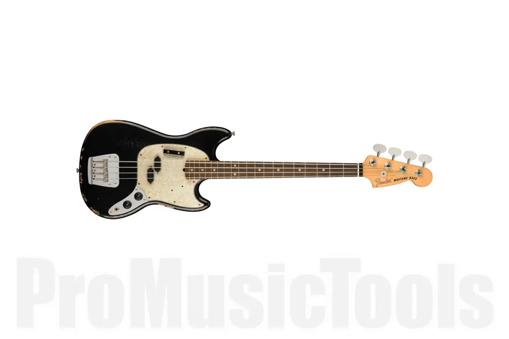 Fender JMJ Road Worn Mustang Bass - Black Dernier Modèle