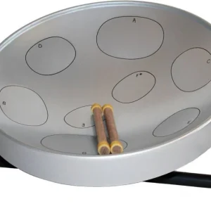 Offre Du Jour Panyard Jumbie Jam Table Top Steel Drum Kit - Silver