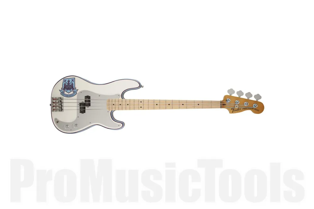 Fender Steve Harris Precision Bass MN - Olympic White Authentique