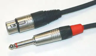 Yorkville Sound Standard Series Microphone Cable - 1 foot - HiZ to LoZ Offre Spéciale