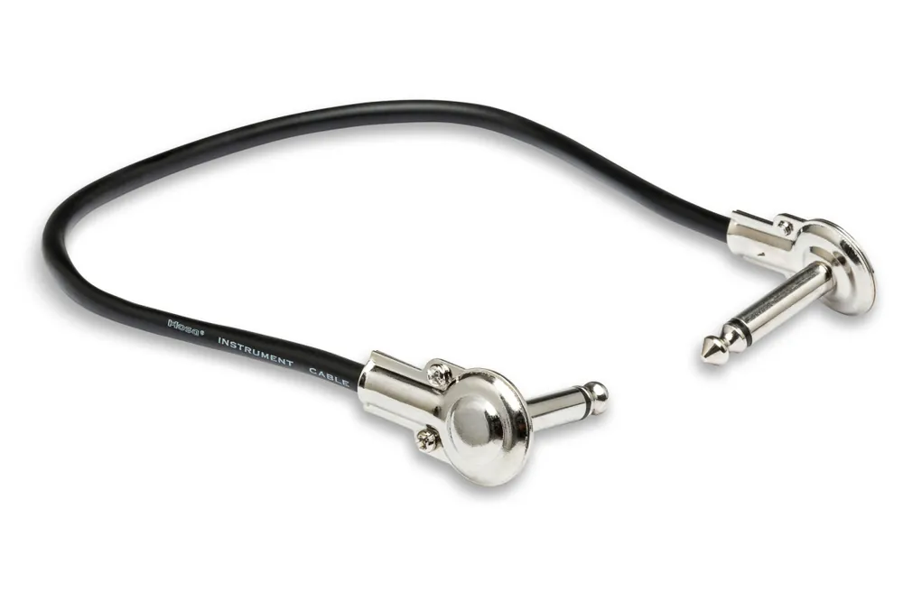 Produit De Marque Hosa Guitar Patch Cable, Low-profile Right Angle to Same, 1 Ft