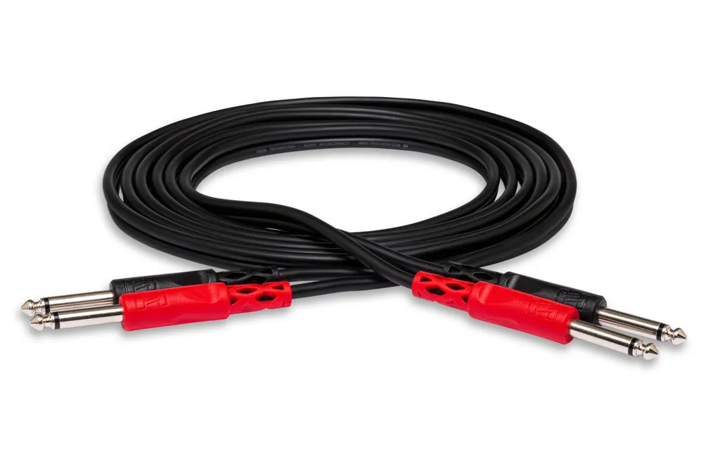 Hosa Unbalanced Interconnect Dual 1/4 TS to Same - 6m Meilleur Choix
