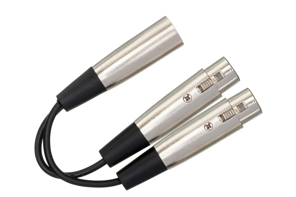 Bon Plan Hosa Y Cable, Dual XLR3F to XLR3M - 1.5 Foot