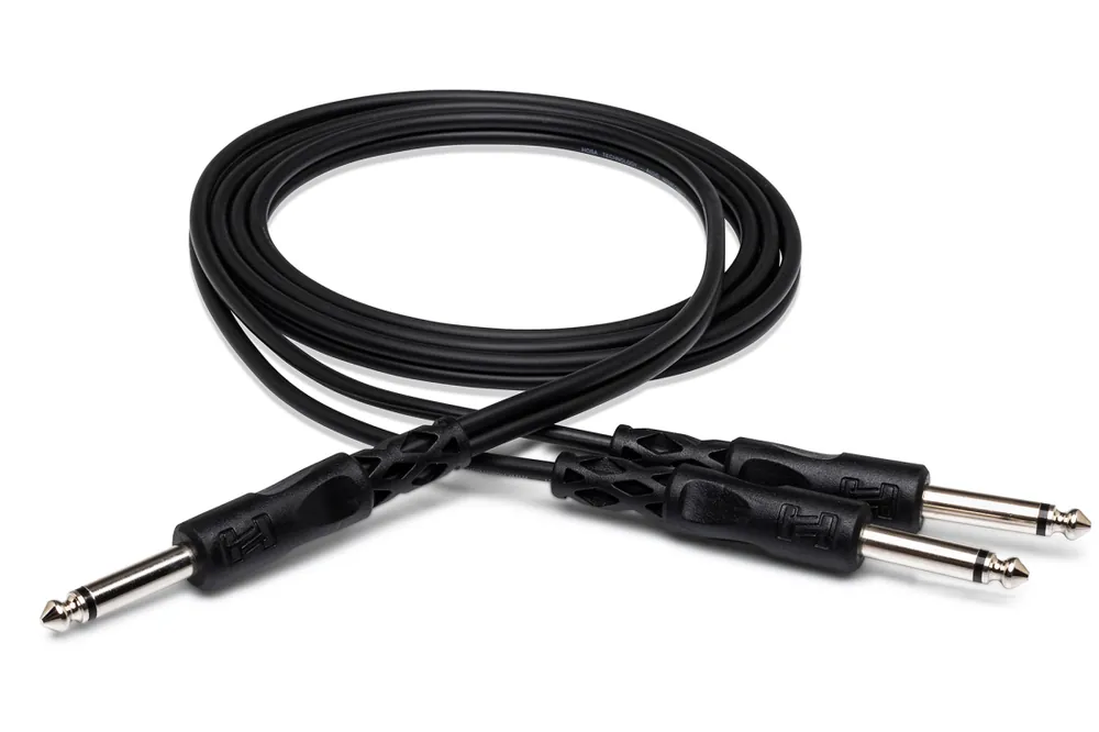 Hosa Y Cable, 1/4 in TS to Dual 1/4 in TS - 5 Foot Promotion Saisonnière