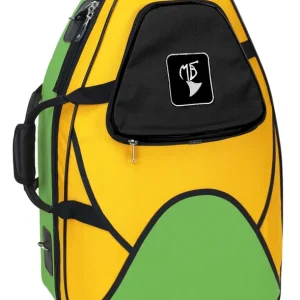 Jusqu'à Épuisement Des Stocks Marcus Bonna Cases Nylon French Horn and Two Mutes Flight Case - Yellow/Green/Black