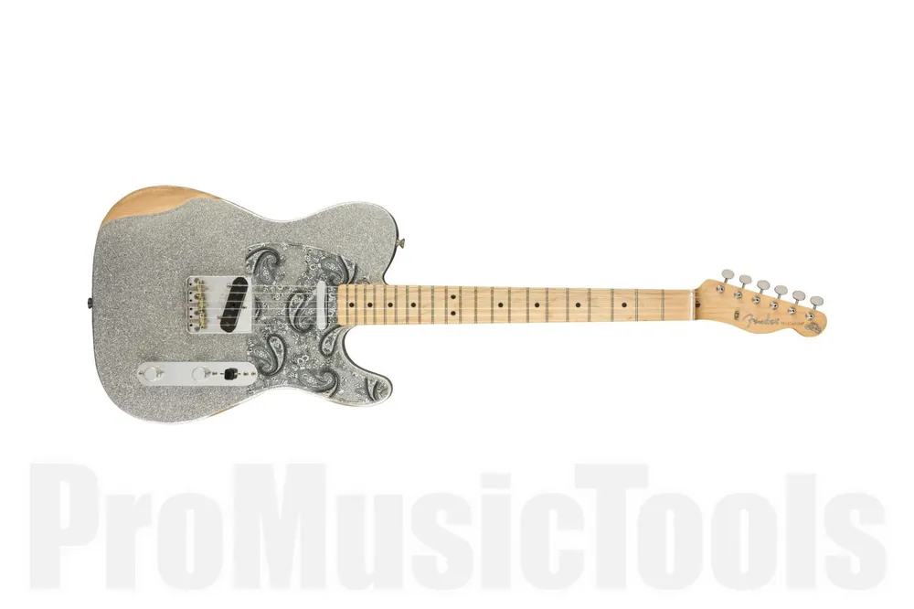 Fender Brad Paisley Road Worn Telecaster MN - Silver Sparkle Prix Réduit