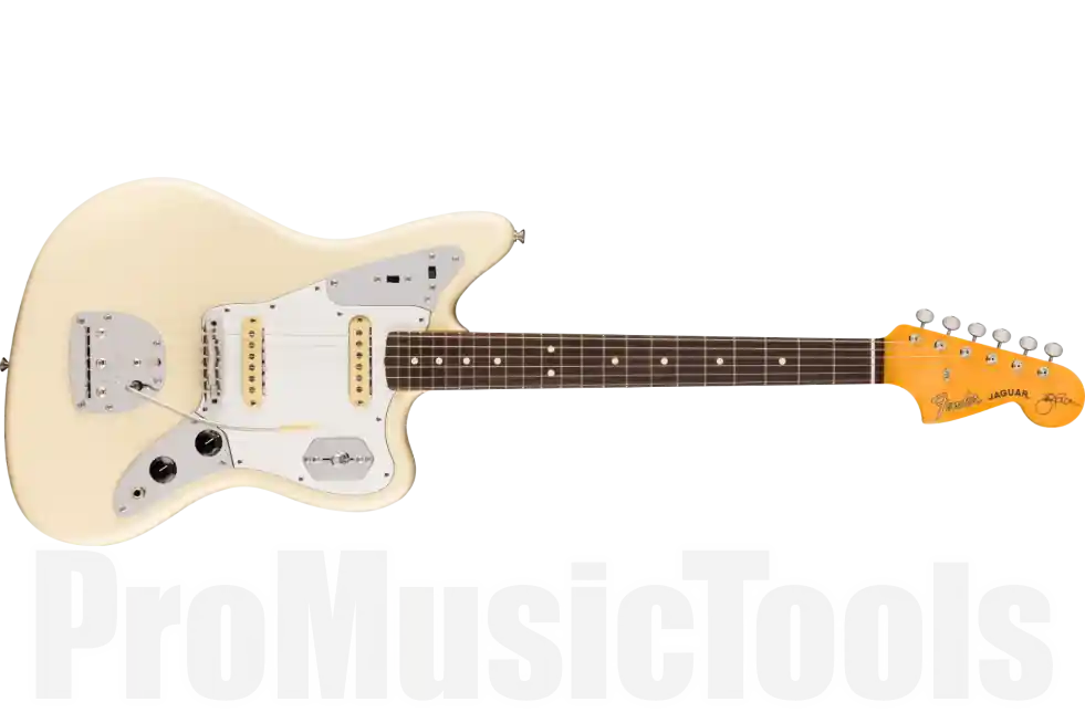 Prix Réduit Fender Johnny Marr Jaguar MN Olympic White