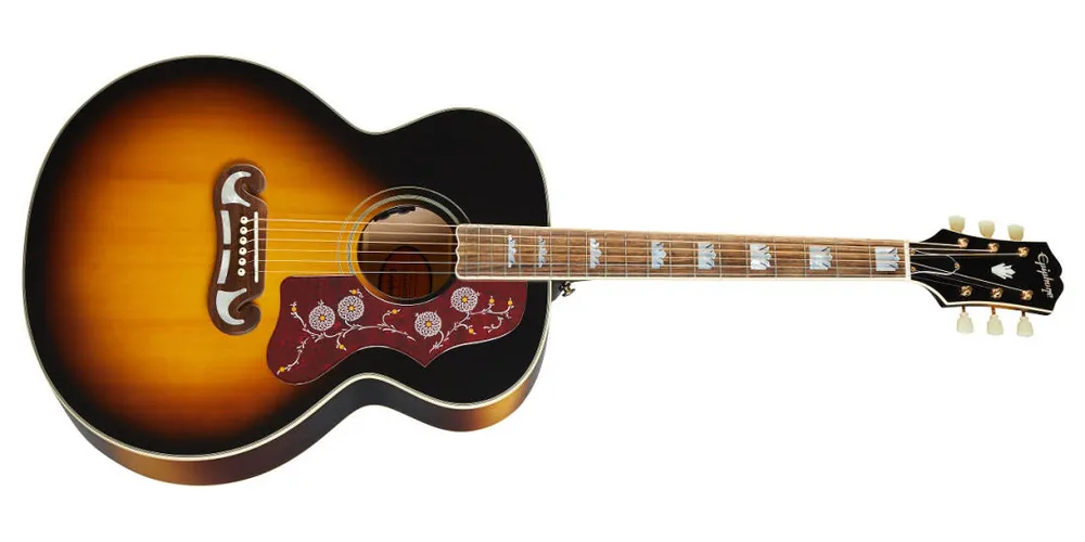 Epiphone Inspired by Gibson Masterbilt J-200 - Aged Vintage Sunburst Achat Immédiat