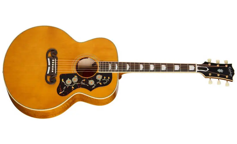 Epiphone 1957 SJ-200 Reissue Acoustic/Electric Guitar with Hardshell Case - Antique Natural Offre Spéciale