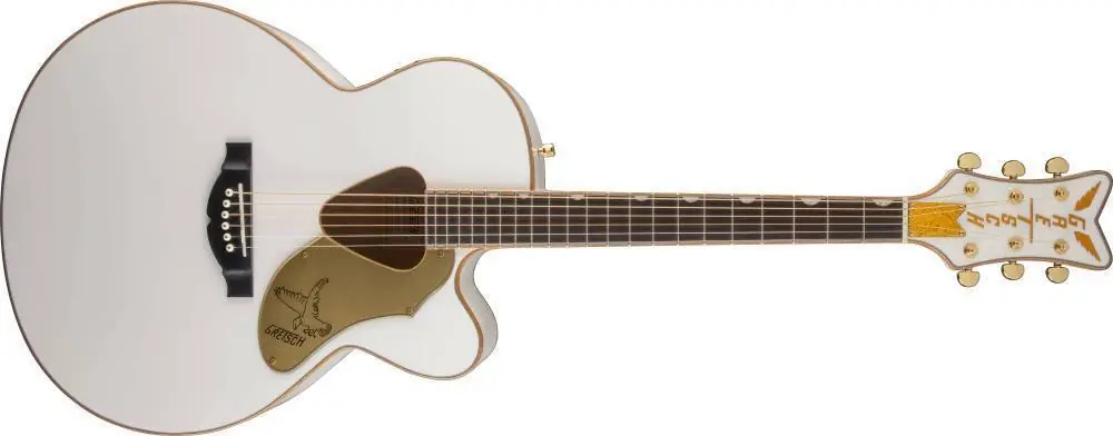 Dernière Chance Gretsch Guitars G5022CWFE Rancher Falcon Jumbo Acoustic/Electric Guitar - White