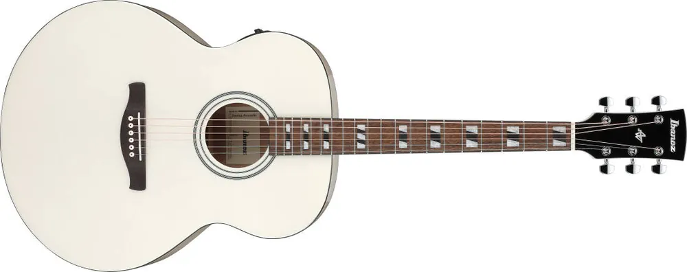 Certifié Ibanez AJ70M2E Acoustic/Electric Guitar - Pearl White High Gloss