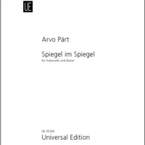 Satisfait Ou Remboursé Universal Edition Spiegel Im Spiegel - Part - Cello/Piano - Sheet Music