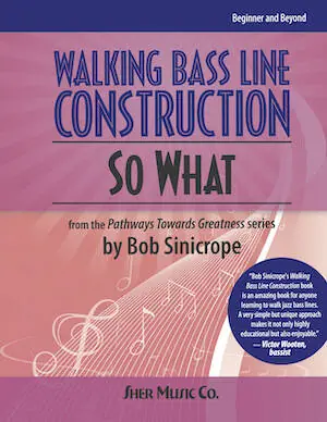 Promotion Saisonnière Sher Music Walking Bass Line Construction So What - Sinicrope - Double Bass - Book