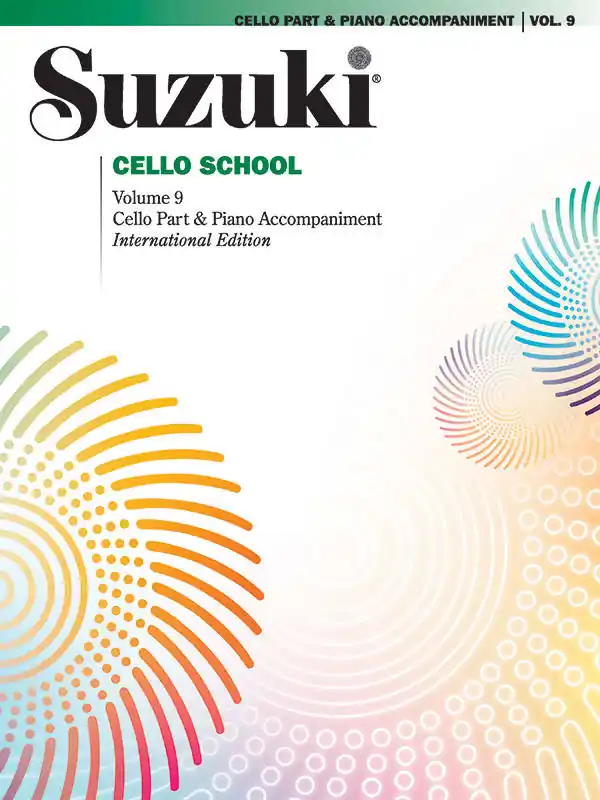 Summy-Birchard Suzuki Cello School, Volume 9 (International Edition) - Cello/Piano Accompaniment - Book Bon Plan