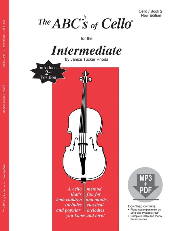 Haute Qualité Carl Fischer The ABCs of Cello for the Intermediate, Book 2 - Rhoda - Cello - Book/Media Online