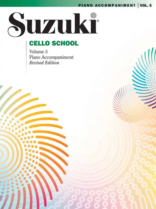 Summy-Birchard Suzuki Cello School, Volume 5 (International Edition) - Piano Accompaniment - Book Marque