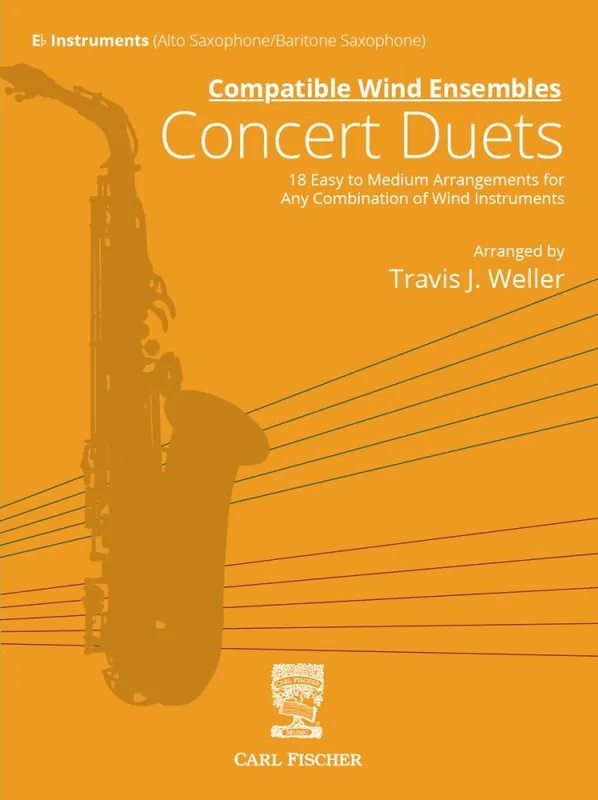 Bon Marché Carl Fischer Compatible Wind Ensembles Concert Duets - Weller - Eb Instruments - Book
