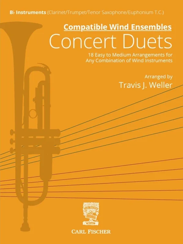 Carl Fischer Compatible Wind Ensembles Concert Duets - Weller - Bb Instruments - Book Commander Maintenant