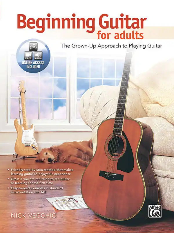 Alfred Publishing Beginning Guitar for Adults - Vecchio - Guitar - Book/Media Online Affaire À Saisir