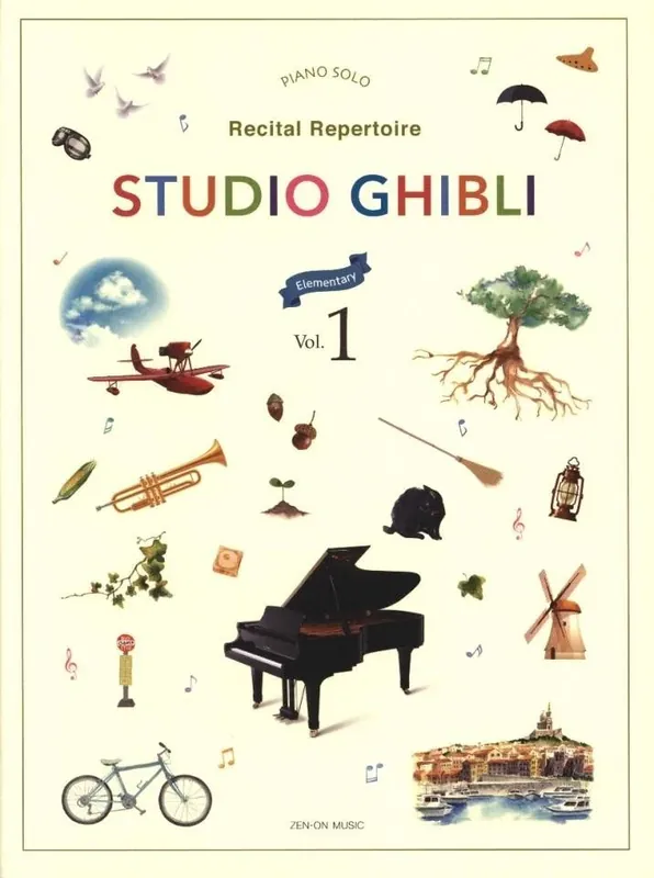 Zen-On Music Company Studio Ghibli, Recital Repertoire Book 1 - Elementary - Piano - Book Dernier Modèle