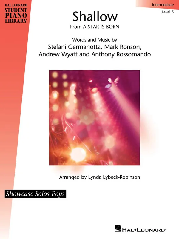 Hal Leonard Shallow (From A Star Is Born) - Lybeck-Robinson - Piano - Sheet Music Marque