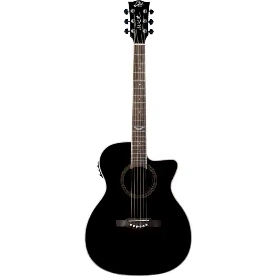 Quantité Limitée guitare folk eko auditorium cutaway electro see through black