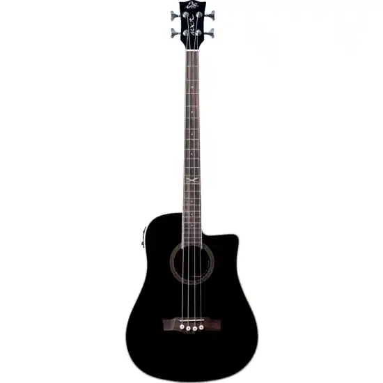 Paiement Sécurisé basse acoustique eko dreadnought basse cutaway electro see through black