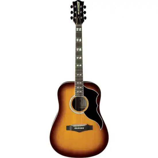 Bon Plan guitare folk eko dreadnought electro honey burst