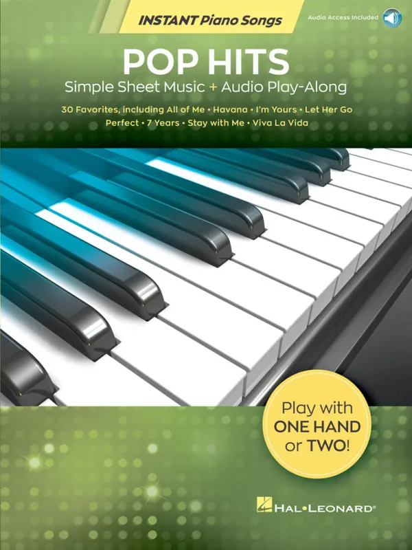 Hal Leonard Pop Hits Instant Piano Songs - Book/Audio Online Paiement Sécurisé