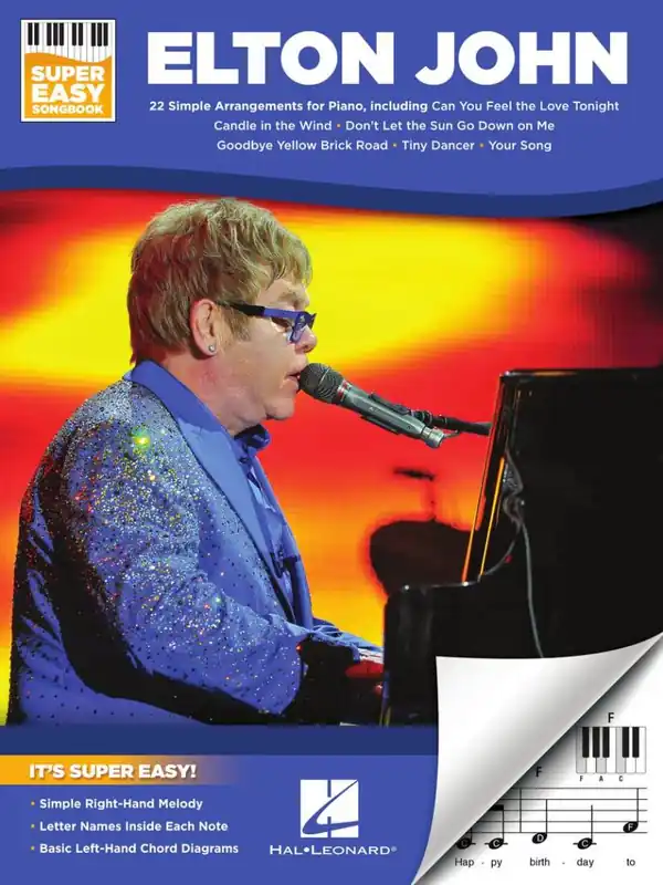 Affaire À Saisir Hal Leonard Elton John Super Easy Songbook - Piano/Keyboard - Book