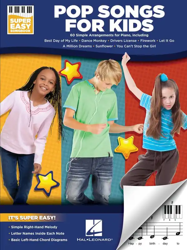 Hal Leonard Pop Songs for Kids Super Easy Songbook - Lyrics/Melody - Book Produit De Marque