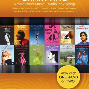 Hal Leonard Chart Hits Instant Piano Songs - Easy Piano Songs - Book/Audio Online Quantité Limitée