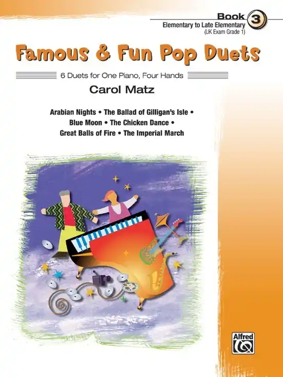 Petit Prix Alfred Publishing Famous & Fun Pop Duets, Book 3 - Matz - Piano Duet (1 Piano, 4 Hands) - Book