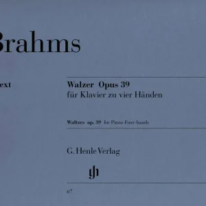 Prix Réduit G. Henle Verlag Waltzes op. 39 - Brahms/Georgii - Piano Duet (1 Piano, 4 Hands) - Book