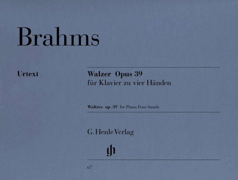 Prix Réduit G. Henle Verlag Waltzes op. 39 - Brahms/Georgii - Piano Duet (1 Piano, 4 Hands) - Book