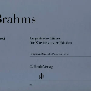 G. Henle Verlag Hungarian Dances no. 1-21 - Brahms/Georgii - Piano Duet (1 Piano, 4 Hands) - Book Authentique