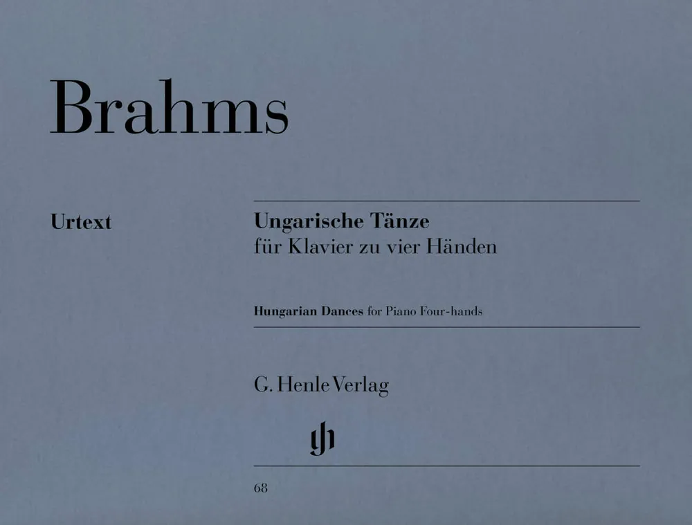 G. Henle Verlag Hungarian Dances no. 1-21 - Brahms/Georgii - Piano Duet (1 Piano, 4 Hands) - Book Authentique