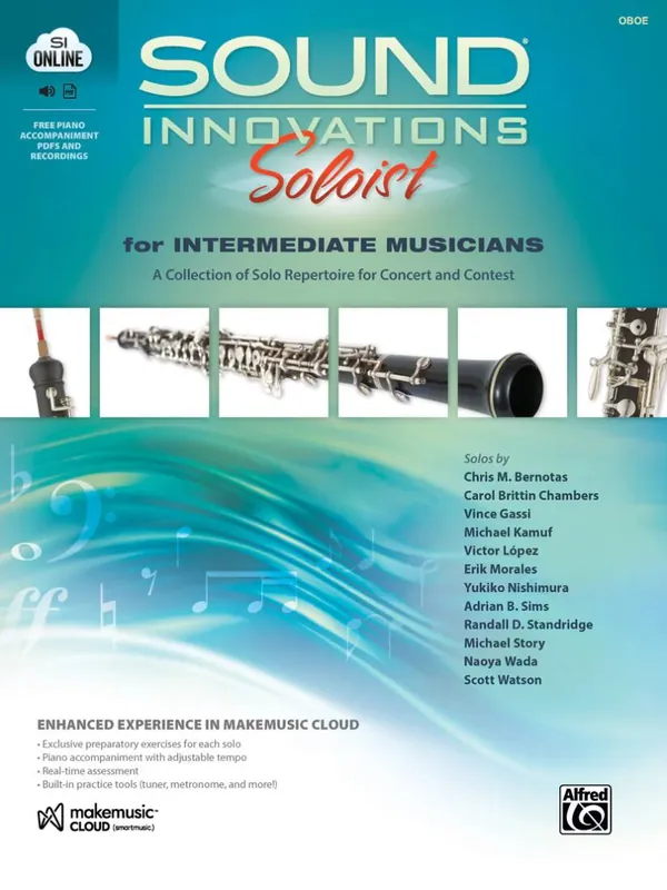 Alfred Publishing Sound Innovations Soloist for Intermediate Musicians - Oboe - Book/Media Online Meilleur Prix