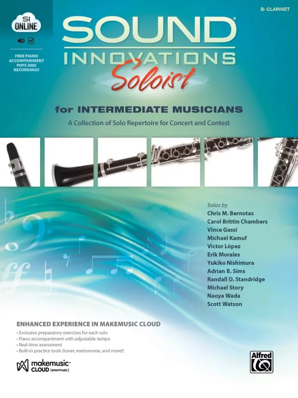 Alfred Publishing Sound Innovations Soloist for Intermediate Musicians - Clarinet - Book/Media Online Satisfait Ou Remboursé
