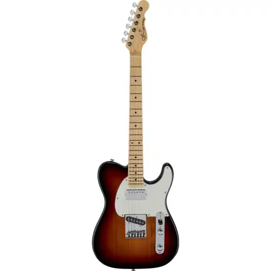 Quantité Limitée guitare electrique g&l fullerton deluxe asat classic bluesboy 3-tone sunburst, touche érable