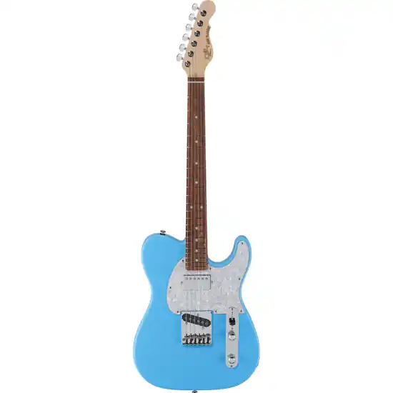 guitare electrique g&l fullerton deluxe asat classic bluesboy himalayan blue, touche palissandre Meilleure Vente